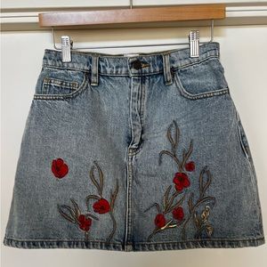 Denim Mini Skirt